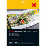 Kodak Papier photo instantané 10 feuilles autocollante A4 brillante 12