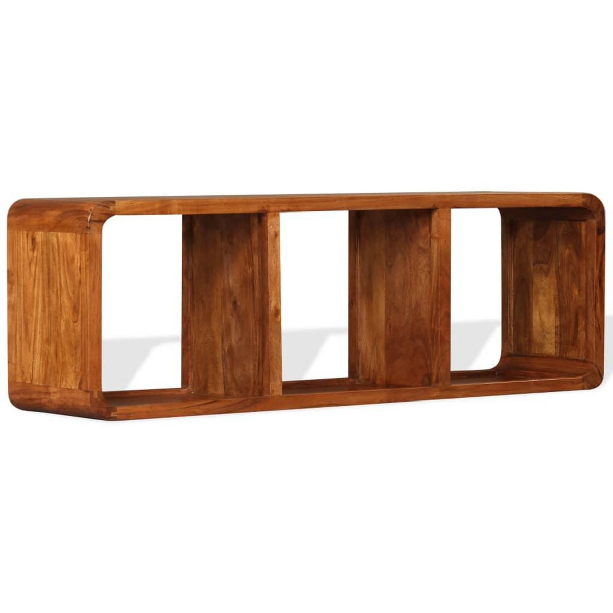 VIDAXL Meuble TV Bois massif avec finition miel 120 x 30 x 40 cm
