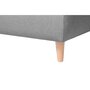 Canapé d'angle droit convertible en tissu gris NOAH