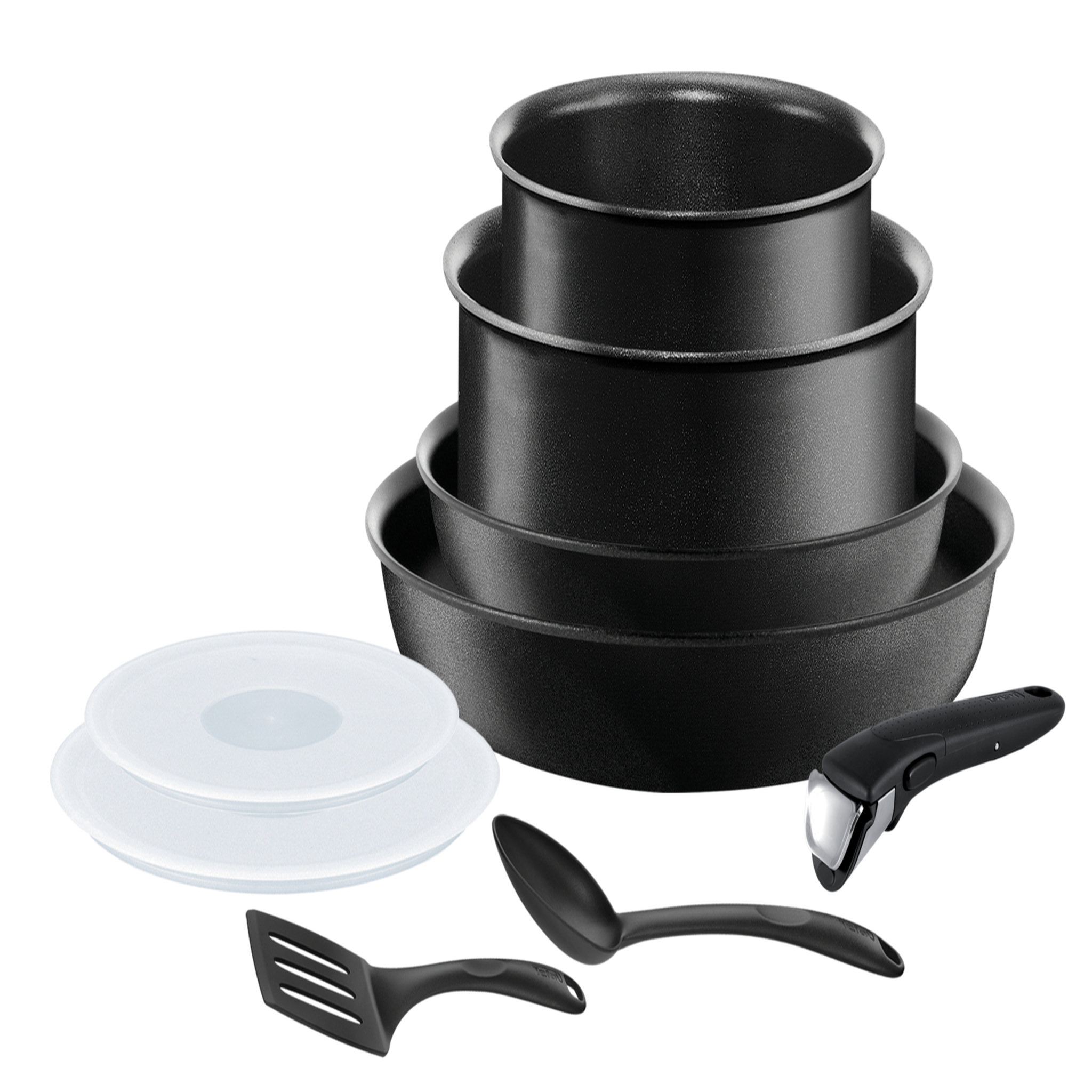 TEFAL Batterie de cuisine induction 9 pièces INGENIO PERFORMANCE noir