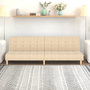 Voir la diapositive 1 : VIDAXL Canape-lit a 2 places creme tissu