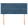 Voir la diapositive 3 : VIDAXL Tete de lit Bleu fonce 80x5x78/88 cm Velours
