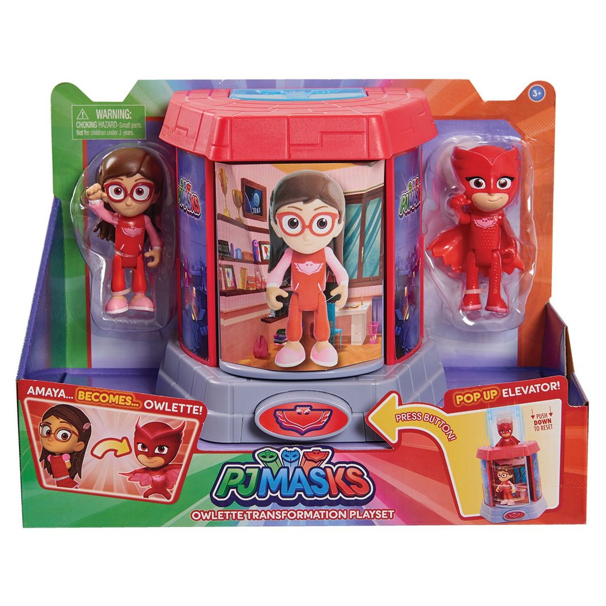GIOCHI PREZIOSI Coffret Chambre de transformation avec 2 figurines Amaya Bibou - Pyjamasques