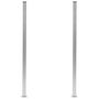 Voir la diapositive 2 : VIDAXL Poteaux de cloture 2 pcs Aluminium 185 cm