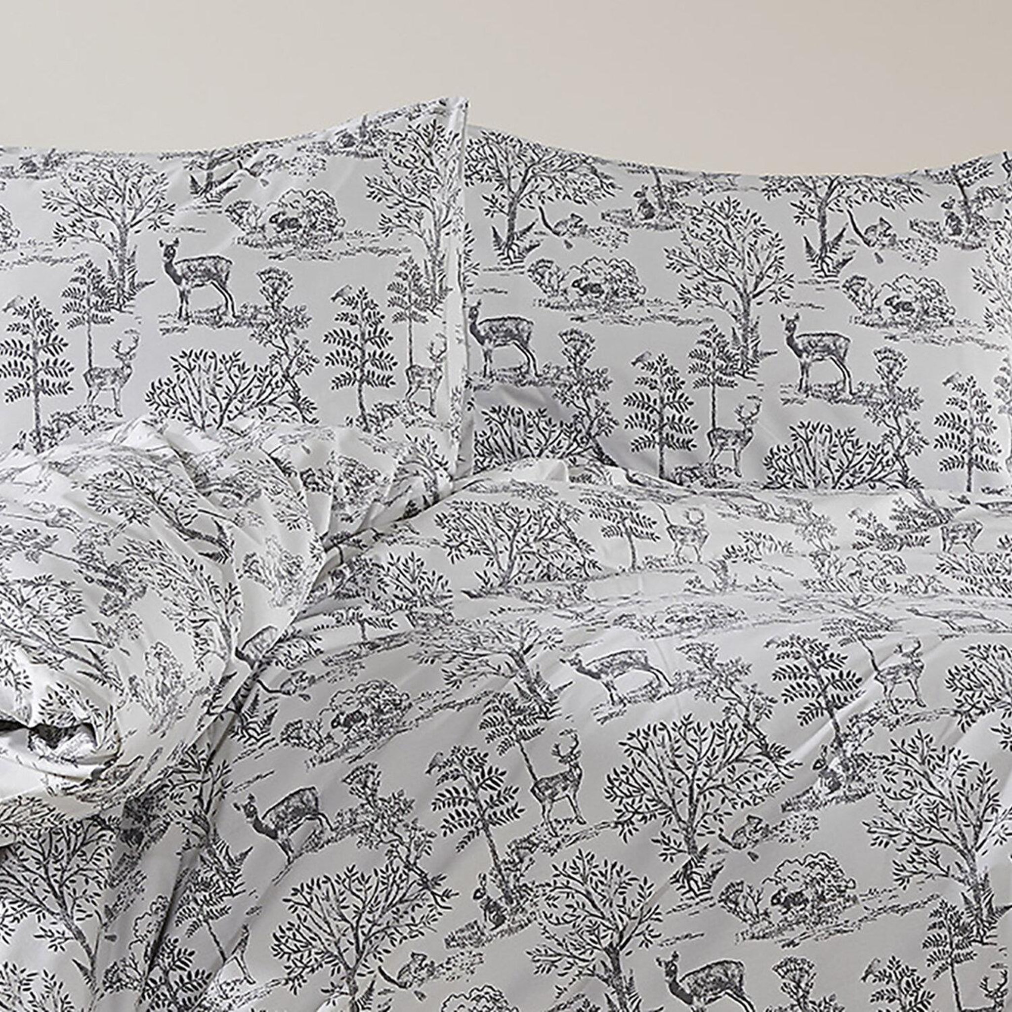 Voir la diapositive 3 : Home collection Parure housse de couette 100% coton 57 fils Imprimé - Florinda