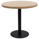 VIDAXL Table de bistro Marron clair 80 cm MDF