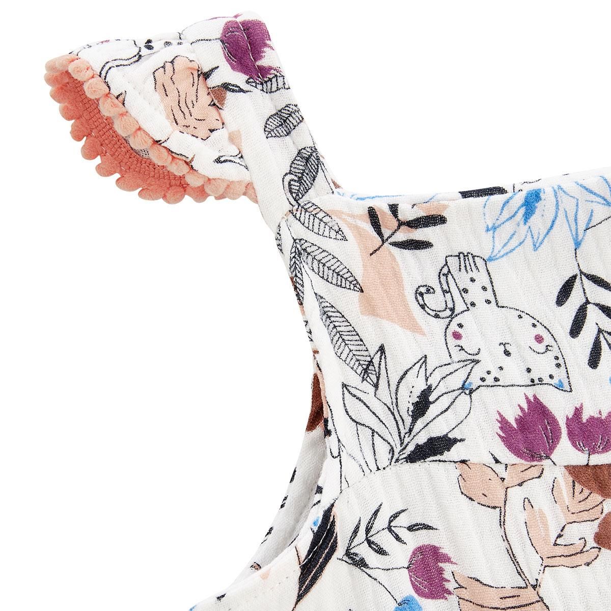 Petit Béguin Barboteuse bébé en gaze de coton Imany