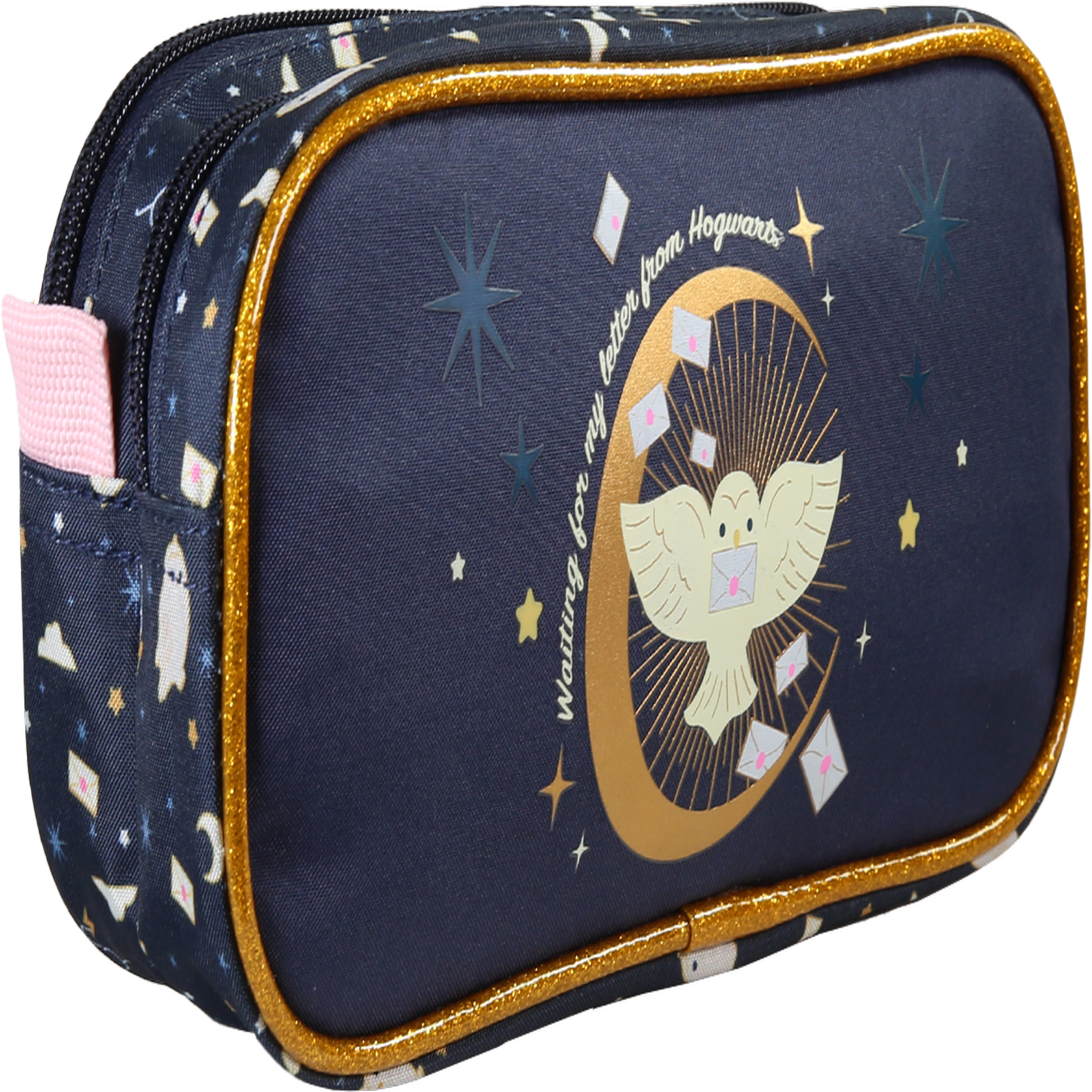 Voir la diapositive 2 : Bagtrotter Harry Potter - Trousse scolaire enfant - Bleu Marine/Doré - 2 Compartiments