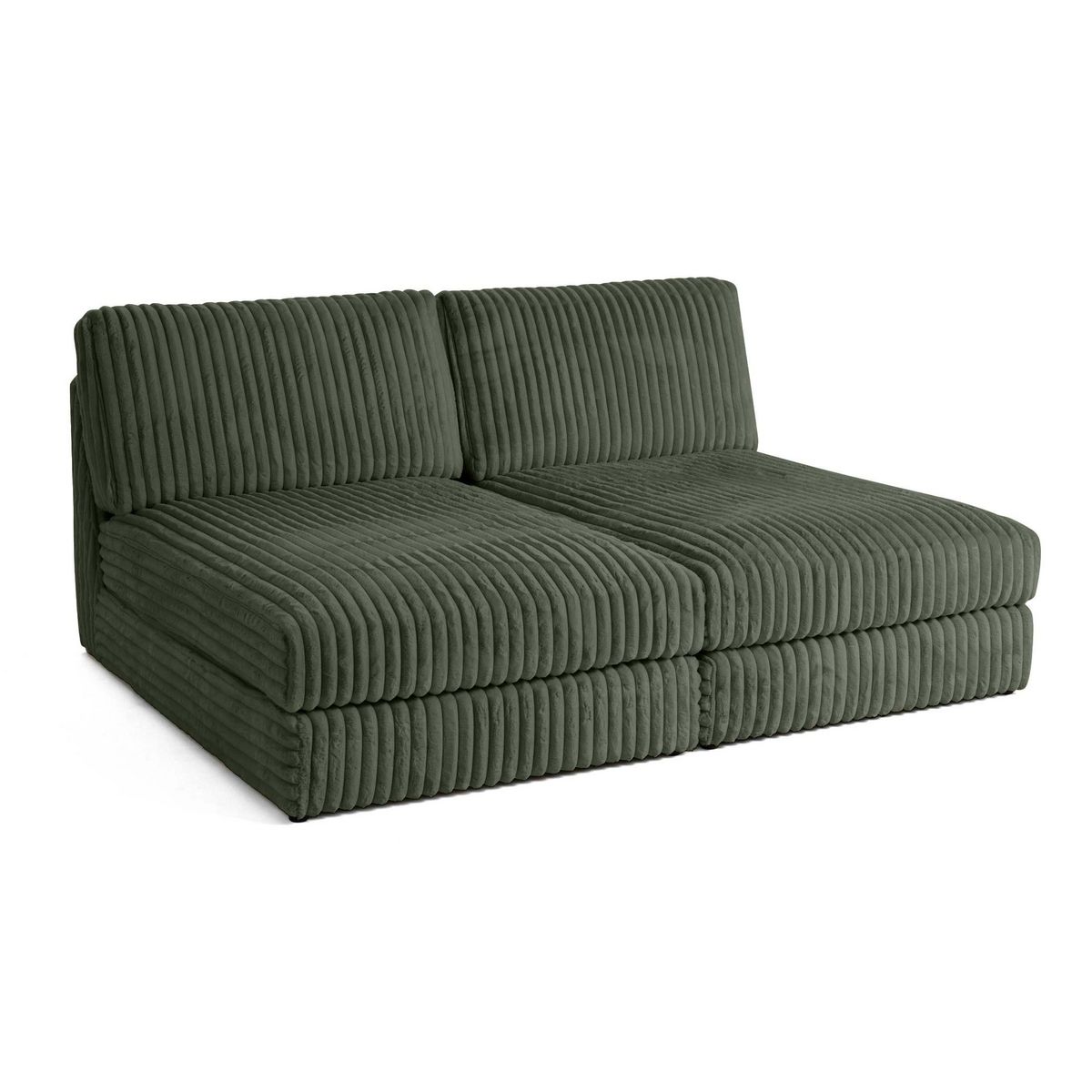 LISA DESIGN Jasper - canapé modulable 3 places - en fausse fourrure côtelée