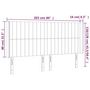Voir la diapositive 6 : VIDAXL Tete de lit a LED Gris clair 203x16x118/128 cm Tissu