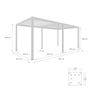 Voir la diapositive 4 : SWEEEK Pergola bioclimatique – Triomphe – 6x3m, aluminium, à lames orientables
