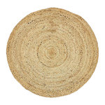 FUTURE HOME Tapis déco rond en jute. Coloris disponibles : Beige