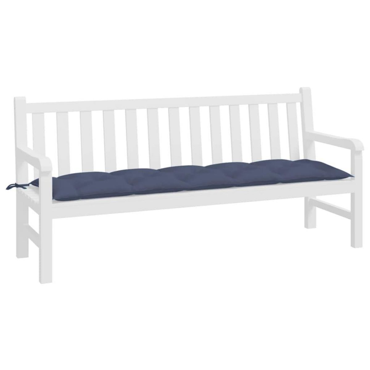 VIDAXL Coussin de banc de jardin bleu marine 180x50x7 cm tissu oxford