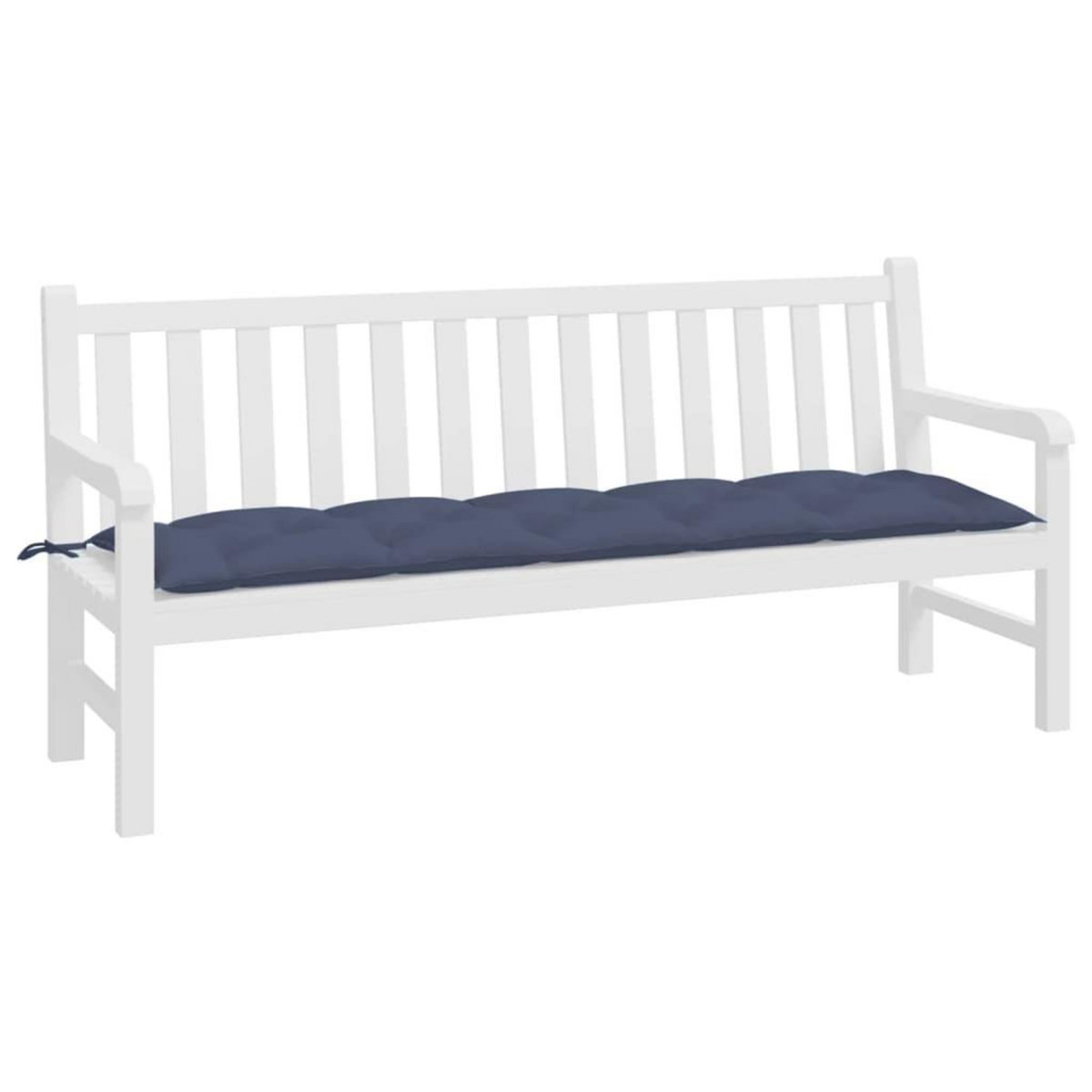 VIDAXL Coussin de banc de jardin bleu marine 180x50x7 cm tissu oxford