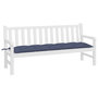 Voir la diapositive 3 : VIDAXL Coussin de banc de jardin bleu marine 180x50x7 cm tissu oxford