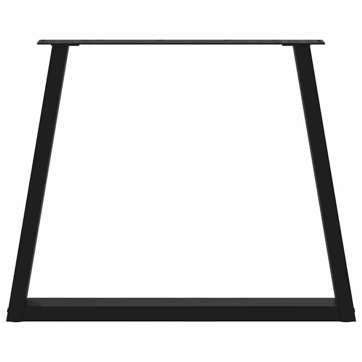 VIDAXL Pieds de table a manger forme de V 2 pcs noir 80x(72-73,3) cm