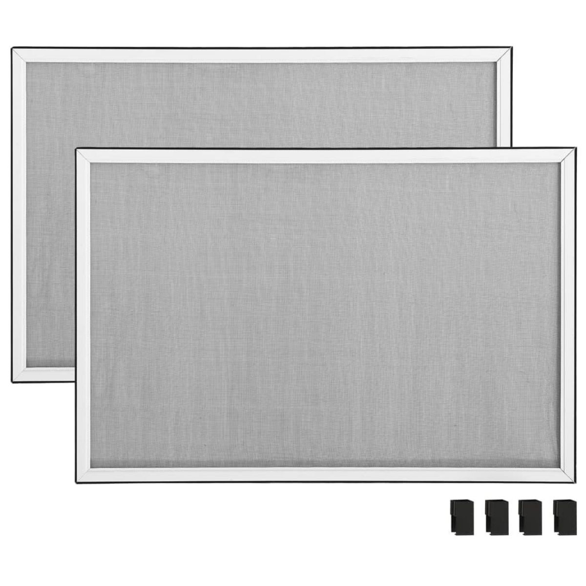 VIDAXL Moustiquaire extensible pour fenetres Blanc (75-143)x50 cm
