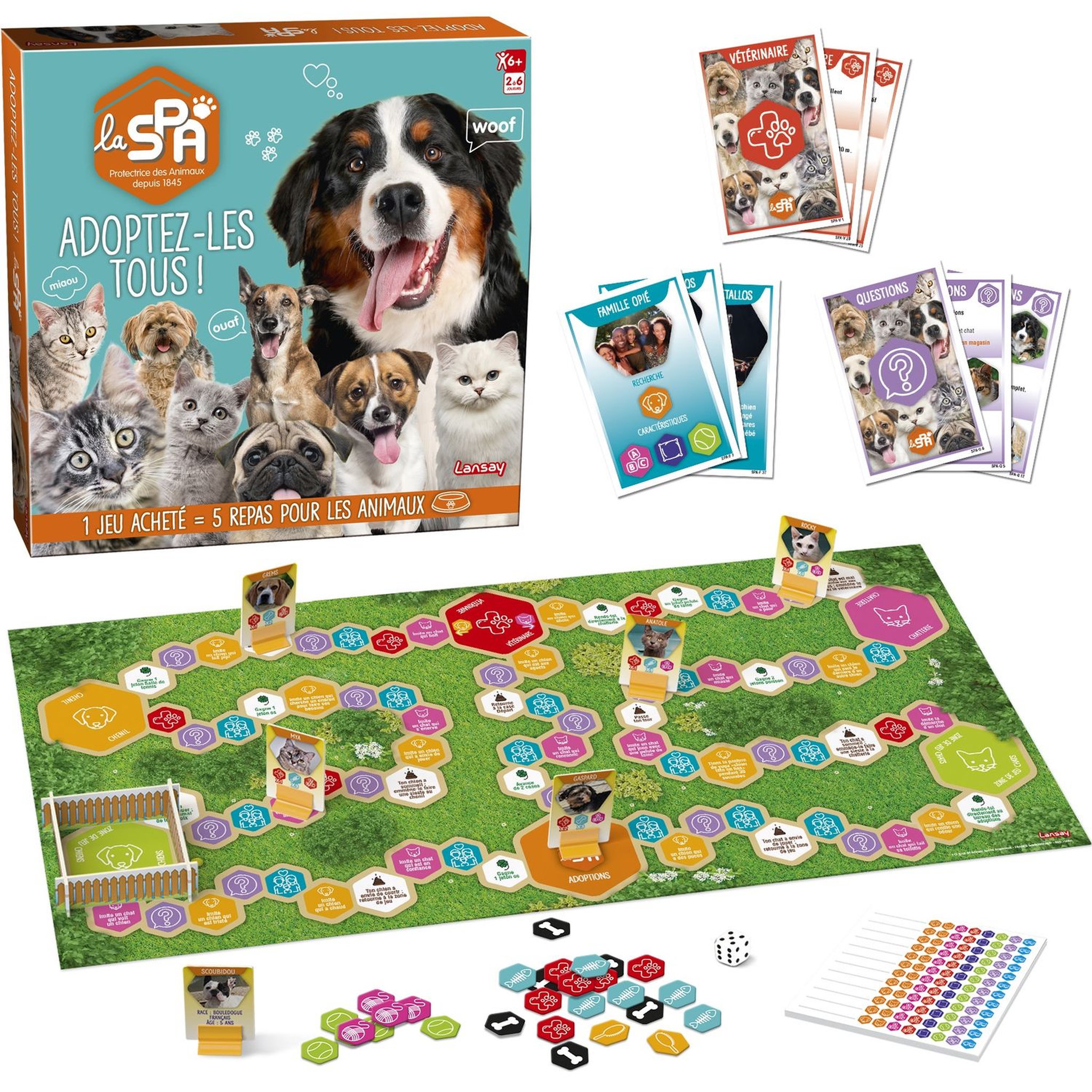 Voir la diapositive 2 : LANSAY Jeu SPA Adoptez-les tous