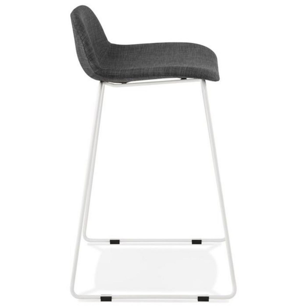 Paris Prix Tabouret de Bar Design  Sochi  85cm Gris Foncé & Blanc
