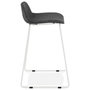 Voir la diapositive 3 : Paris Prix Tabouret de Bar Design  Sochi  85cm Gris Foncé & Blanc
