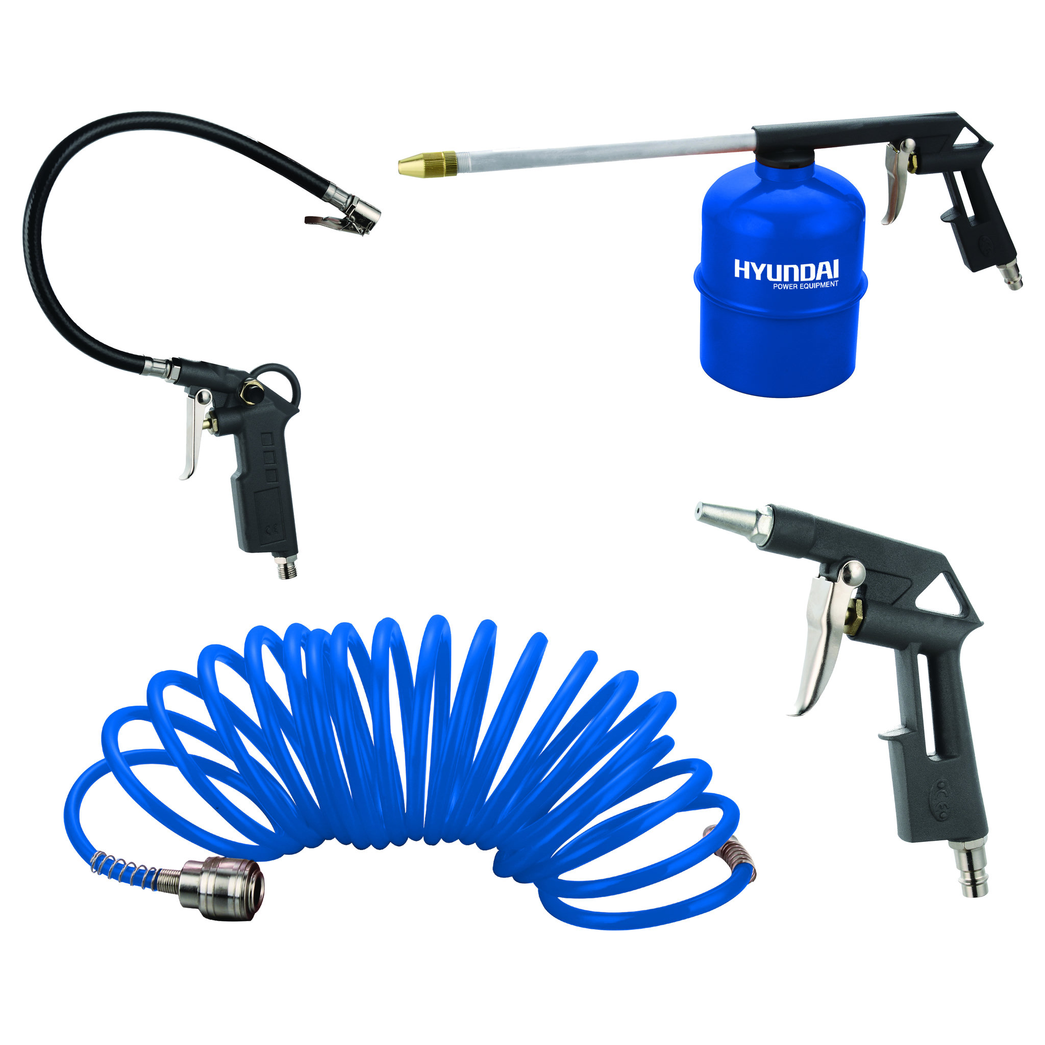 Voir la diapositive 1 : HYUNDAI Kit 4 accessoires pour compresseur HCOMP4P