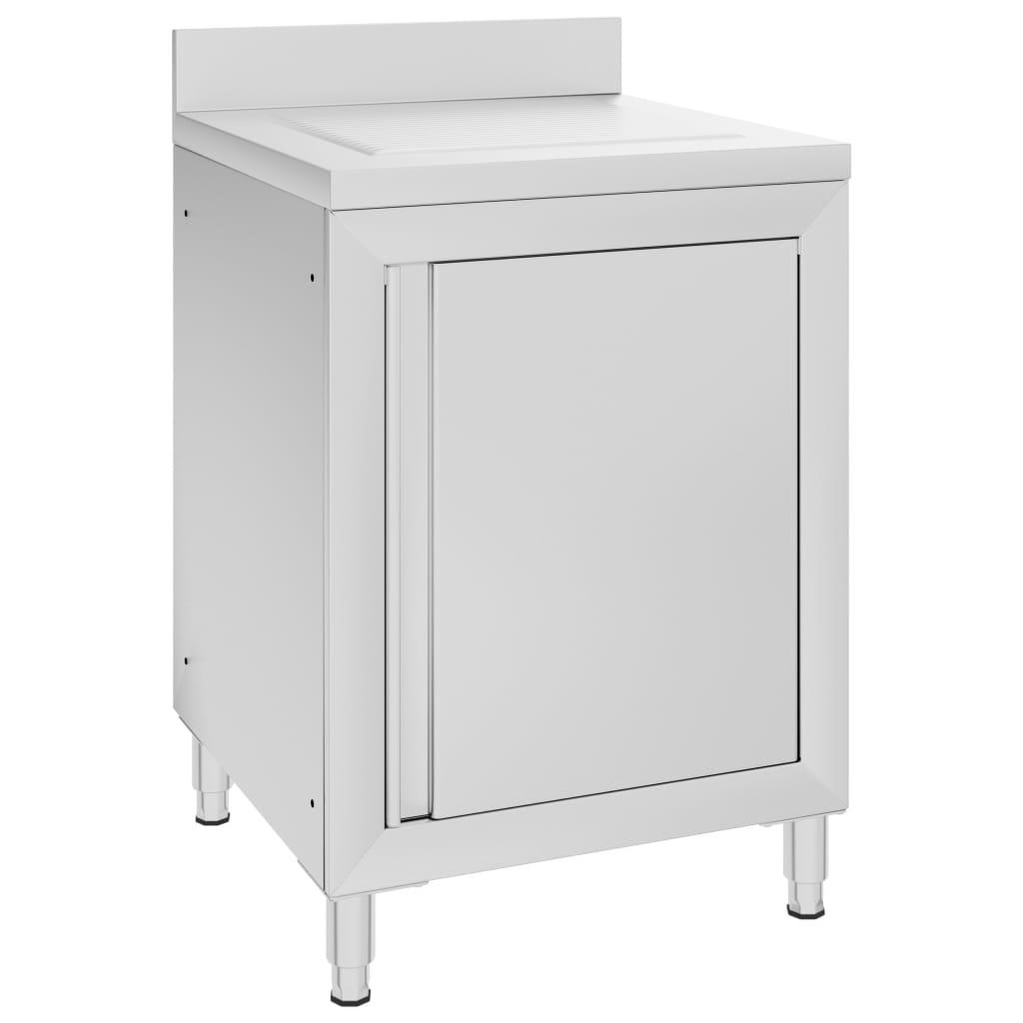 Voir la diapositive 1 : VIDAXL Armoire de cuisine commerciale avec egouttoir Acier inoxydable
