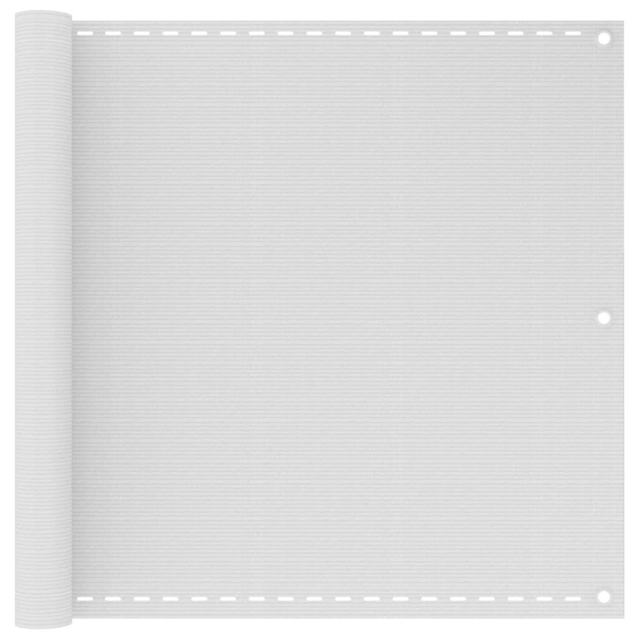 VIDAXL Ecran de balcon blanc 90x300 cm pehd