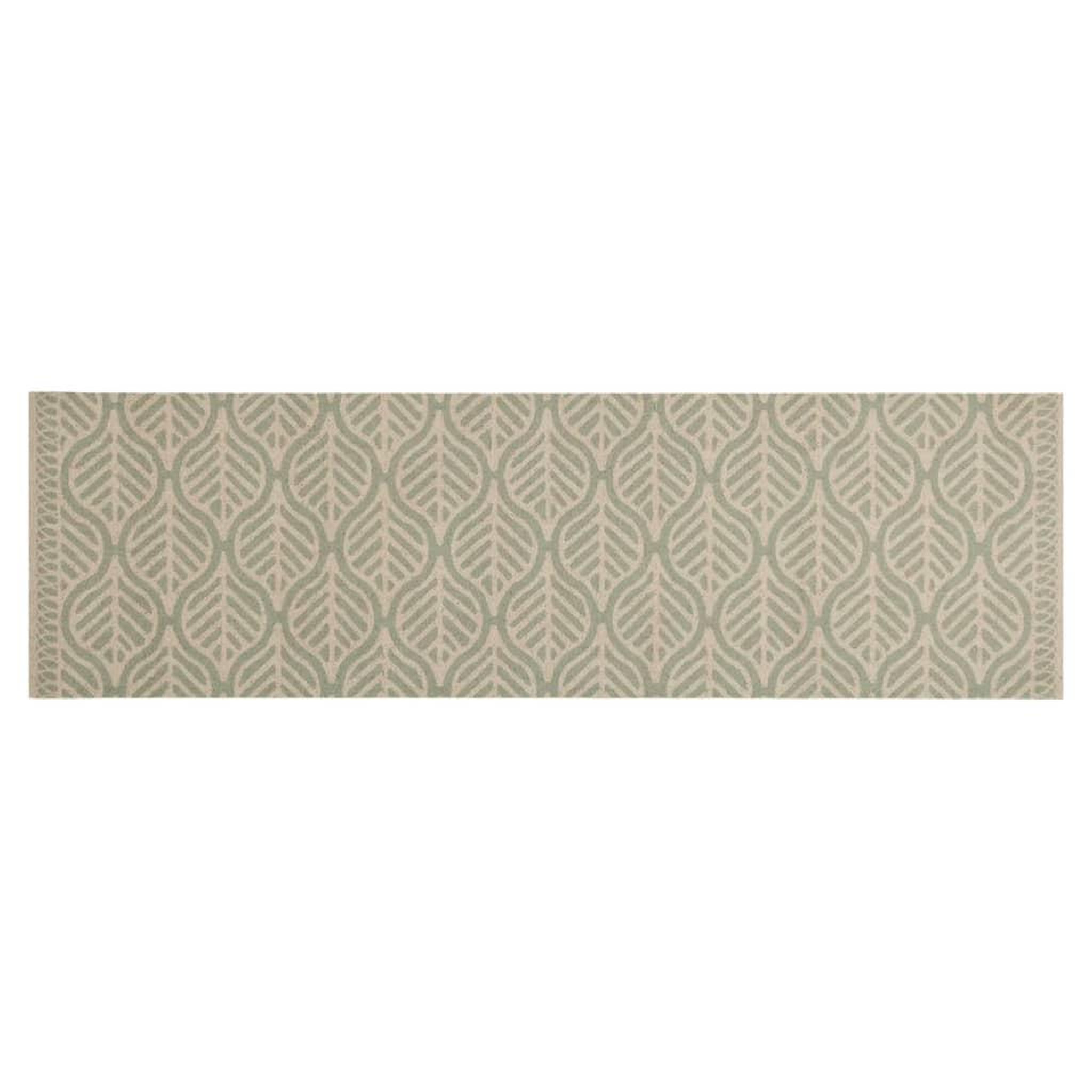 Voir la diapositive 2 : VIDAXL Tapis de cuisine lavable impression feuilles 45x150 cm velours