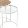 Voir la diapositive 3 : Paris Prix Lot de 2 Tables d'Appoint Gigognes  Lounge  50cm Blanc