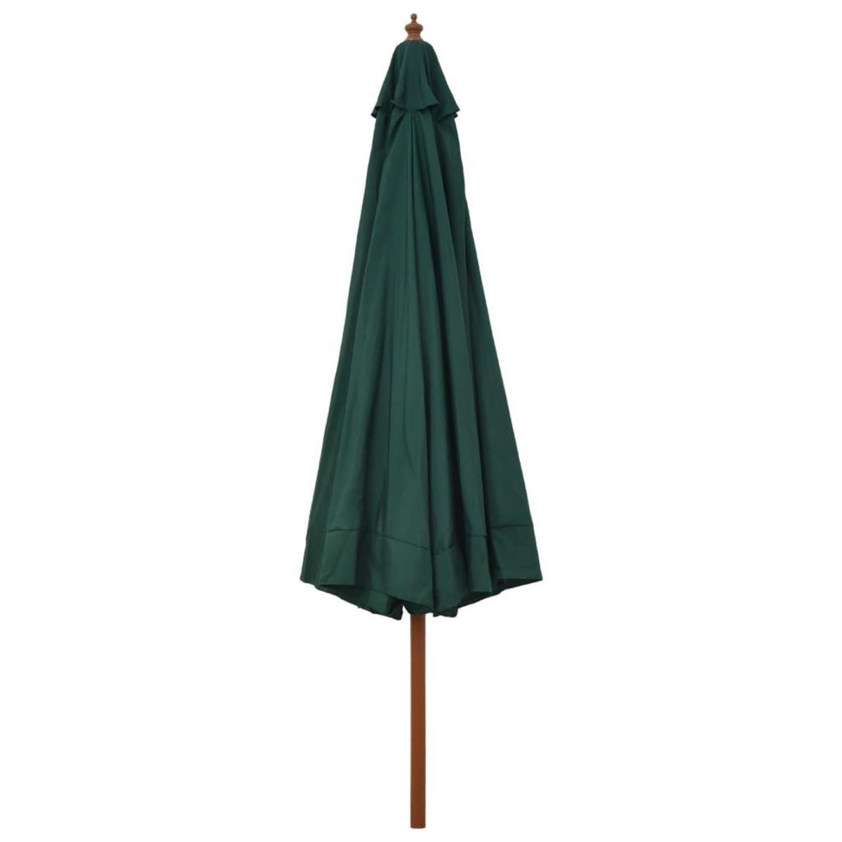 VIDAXL Parasol d'exterieur avec mat en bois 330 cm Vert