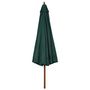 Voir la diapositive 3 : VIDAXL Parasol d'exterieur avec mat en bois 330 cm Vert