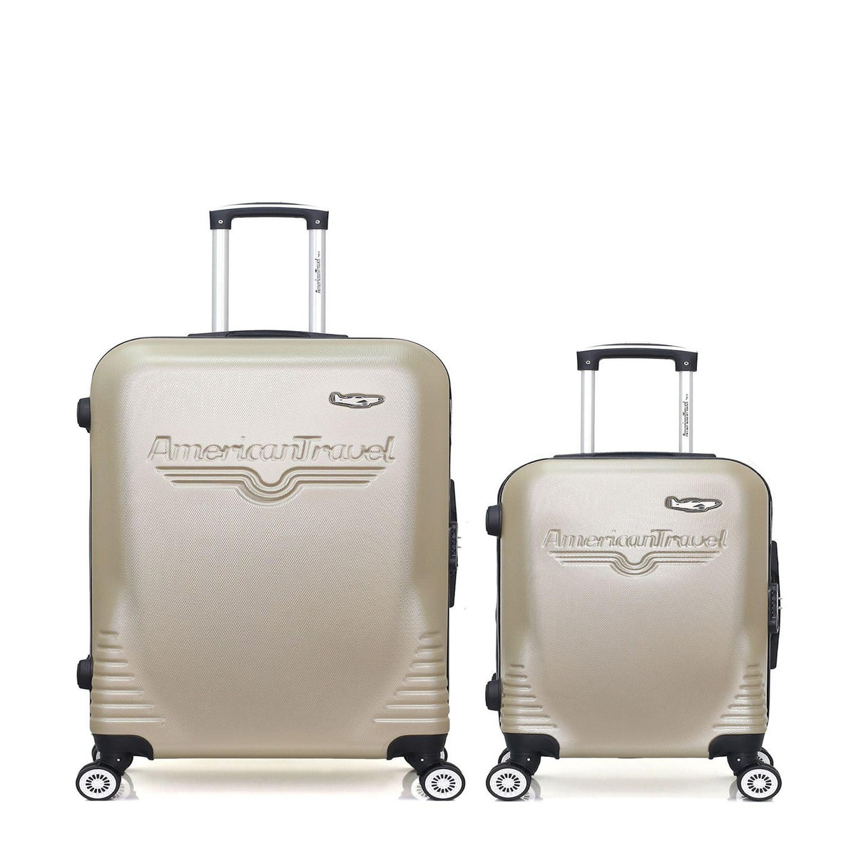 AMERICAN TRAVEL AMERICAN TRAVEL - LOT DE 2 - Valise Grand Format et Valise Cabine DC