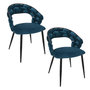 Voir la diapositive 1 : The Home Deco Factory Lot de 2 chaises assise tressée LUND