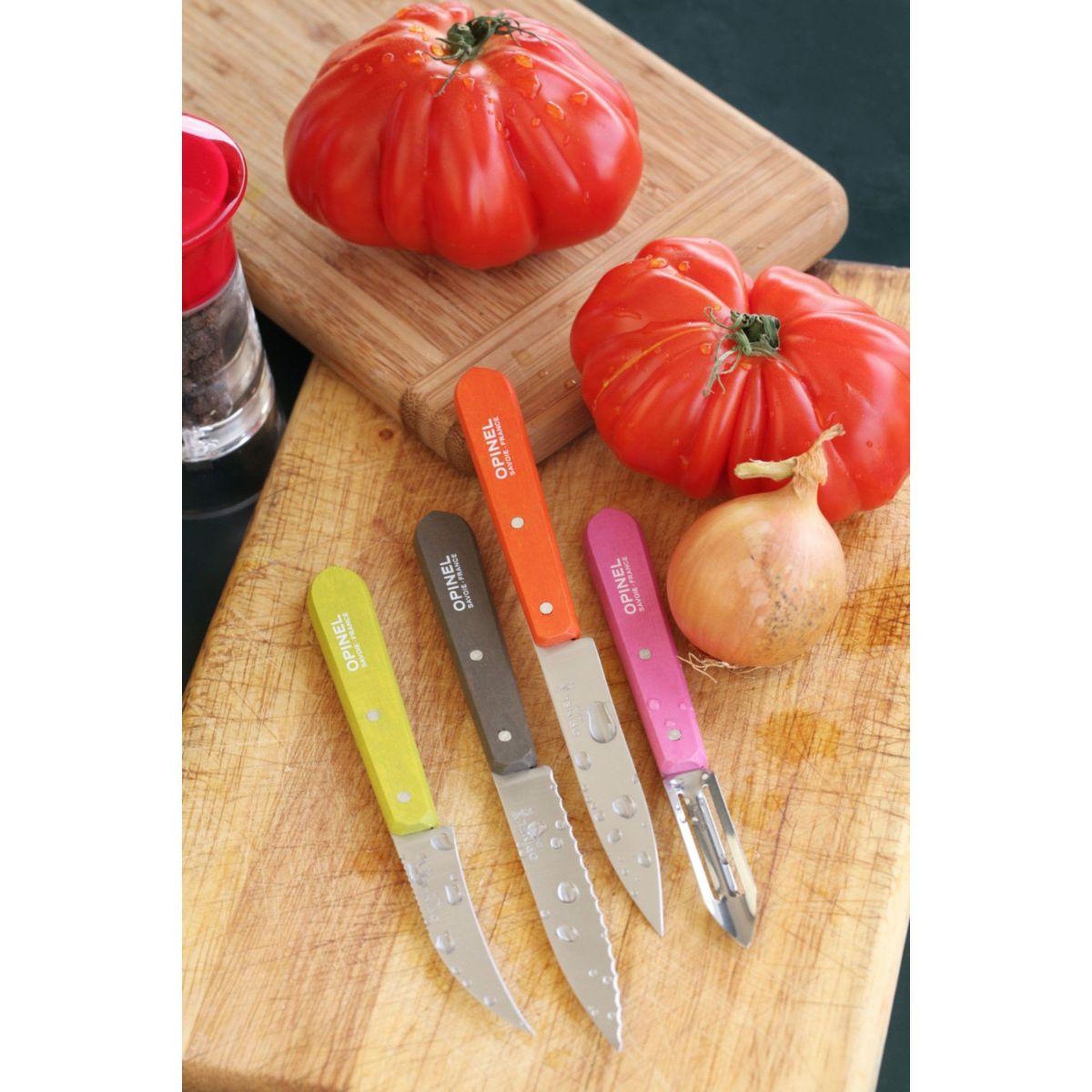 Voir la diapositive 5 : Opinel Set de couteaux Les Essentiels Fifties 4 couteaux