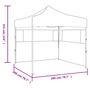 Voir la diapositive 6 : VIDAXL Tente de reception pliable avec 2 parois 2x2 m Acier Bleu