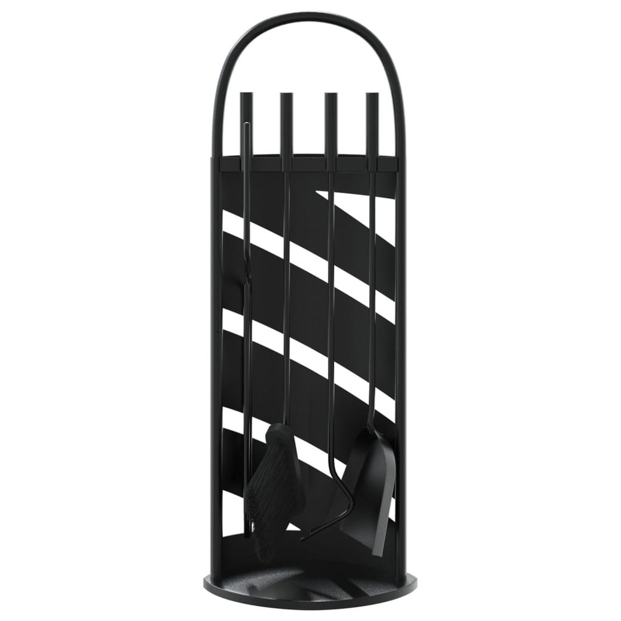 Voir la diapositive 4 : VIDAXL Set d'outils de cheminee 5 pcs 23x15x66 cm acier