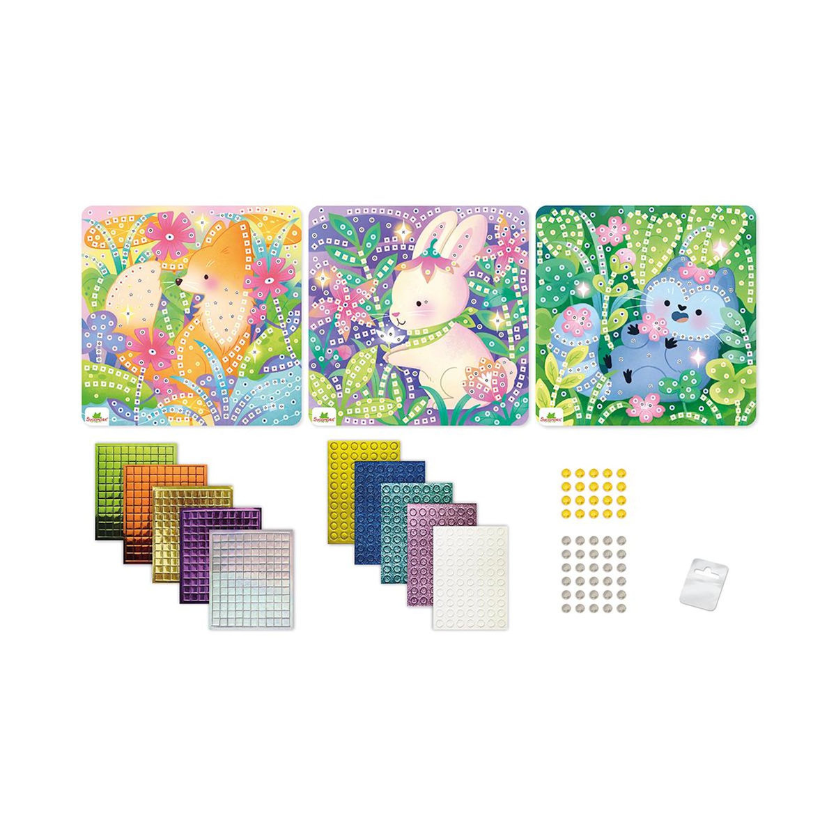 Au Sycomore Stick'N Fun - PM 3 Mosaïques - Animaux doux