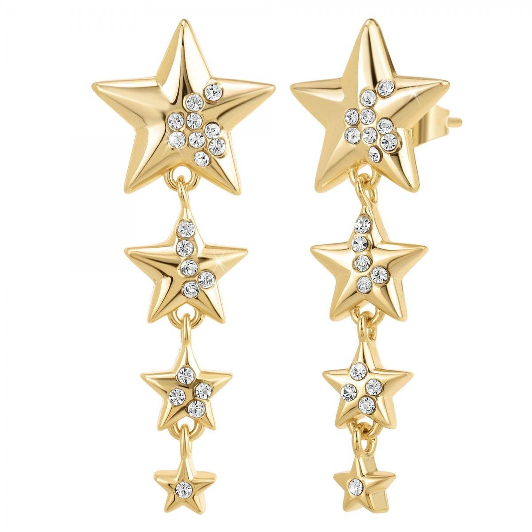 Voir la diapositive 1 : SC BOHEME Boucles d'oreilles étoiles SC Bohème ornées de Zirconium
