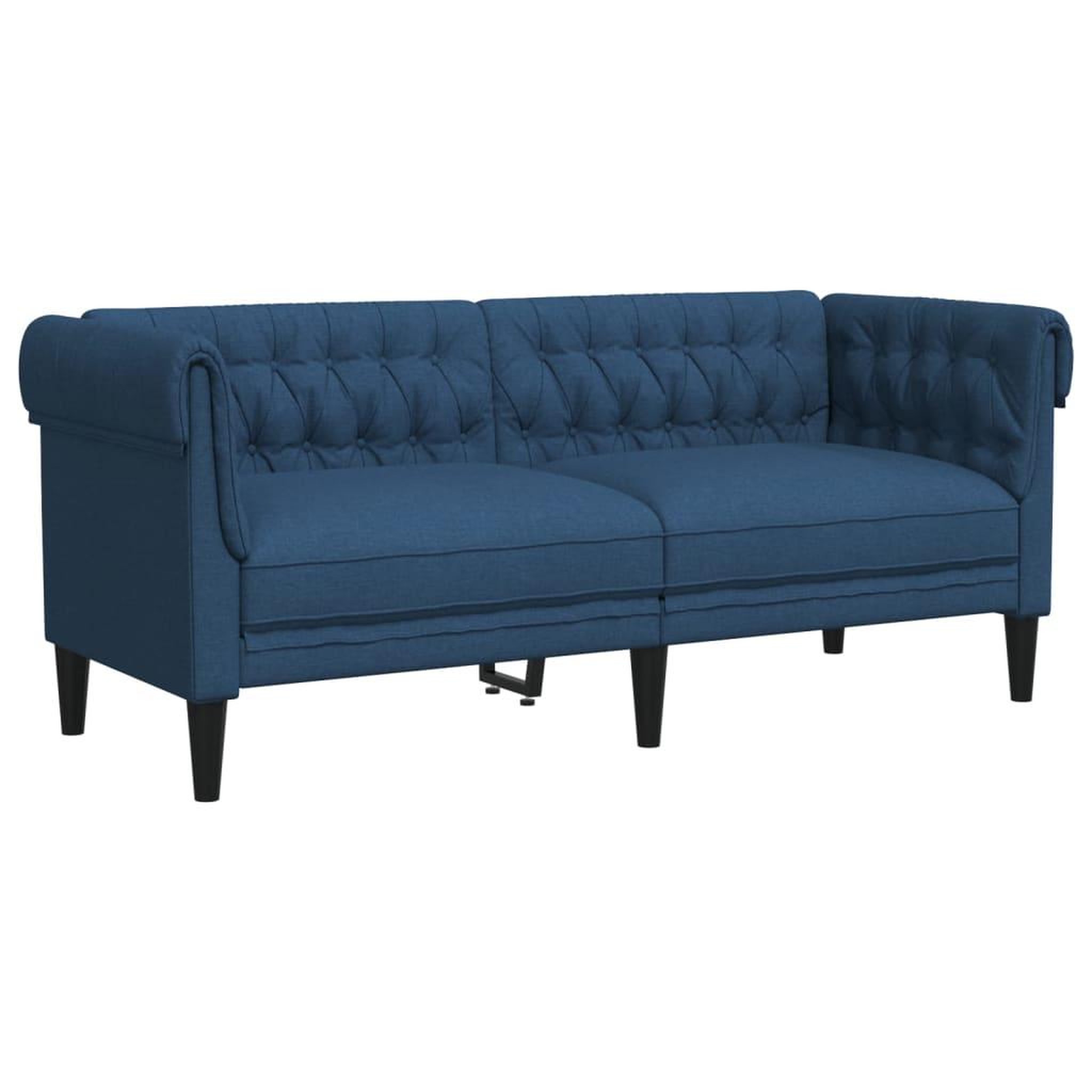 Voir la diapositive 4 : VIDAXL Ensemble de canapes 2 pcs bleu tissu