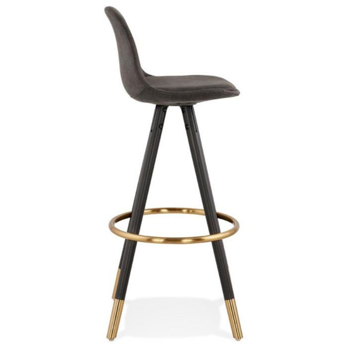 Paris Prix Tabouret de Bar  Krill  97cm Gris Foncé & Noir