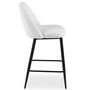 Voir la diapositive 5 : Paris Prix Lot de 2 Chaises de Bar  Bouclette  92cm Crème & Noir