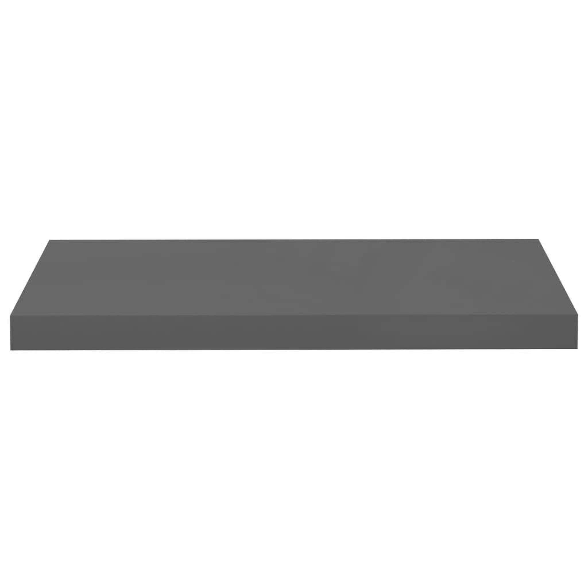 Voir la diapositive 5 : VIDAXL Etagere murale flottante 4 pcs Gris brillant 60x23,5x3,8 cm MDF