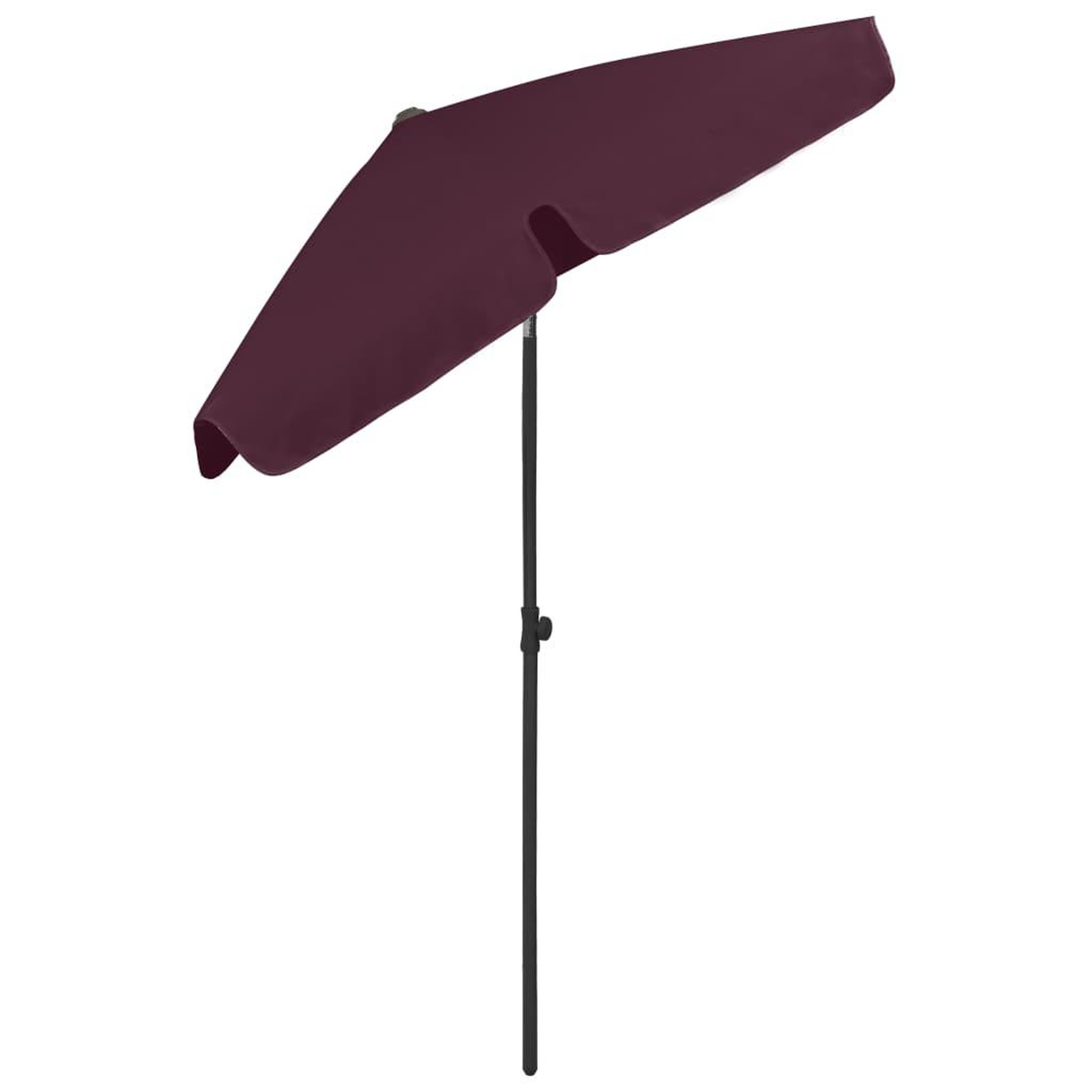Voir la diapositive 4 : VIDAXL Parasol de plage rouge bordeaux 180x120 cm