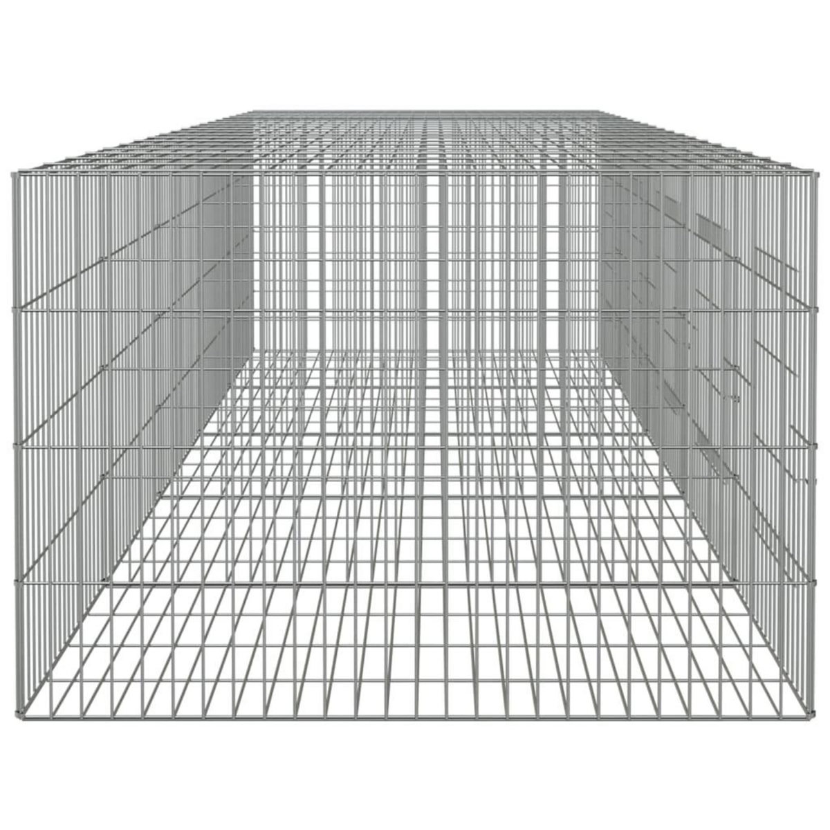 VIDAXL Cage a lapin 5 panneaux 273x79x54 cm Fer galvanise