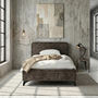 Voir la diapositive 2 : IDIMEX Lit simple LEVERDA 90 x 190 cm, revêtement en tissu