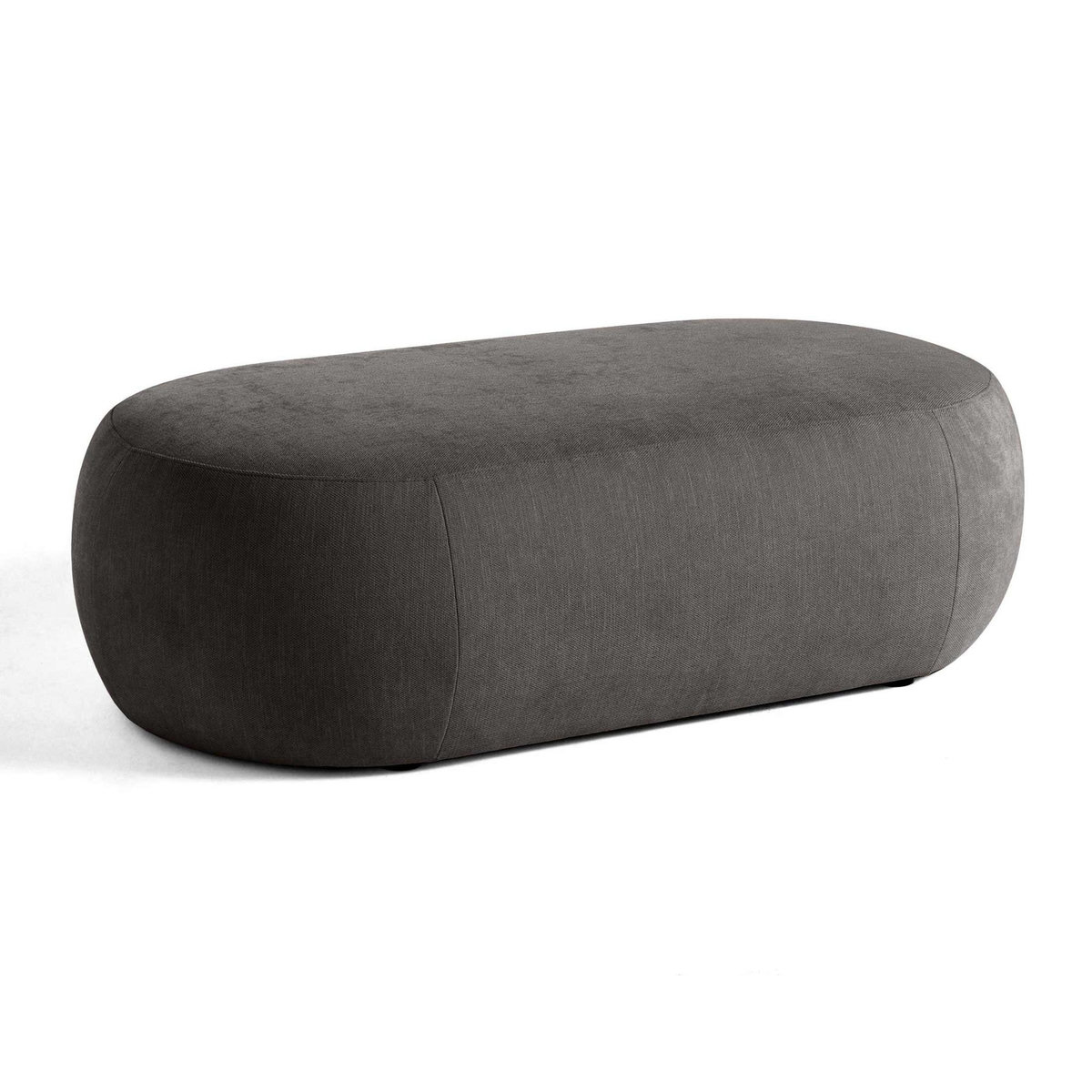 LISA DESIGN Santorini - canapé modulable d'angle droit + pouf - 4 places - en tissu texturé