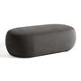 Voir la diapositive 6 : LISA DESIGN Santorini - canapé modulable d'angle droit + pouf - 4 places - en tissu texturé