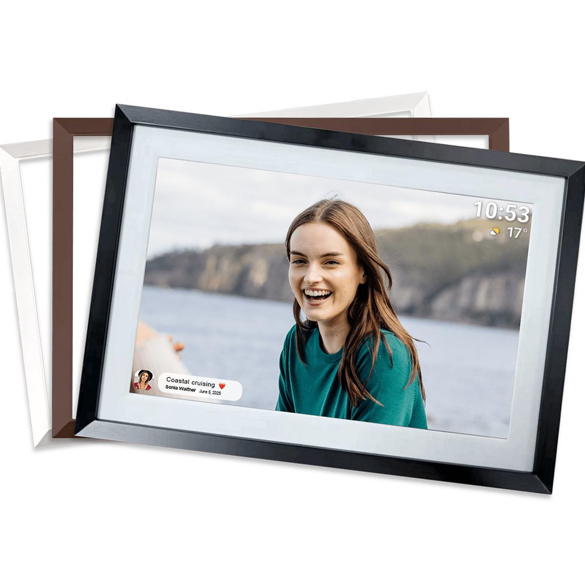 CYGNETT Cygnett frameo cadre photos numériques noir, marron, blanc 25,6 cm (10.1 ) écran tactile wifi
