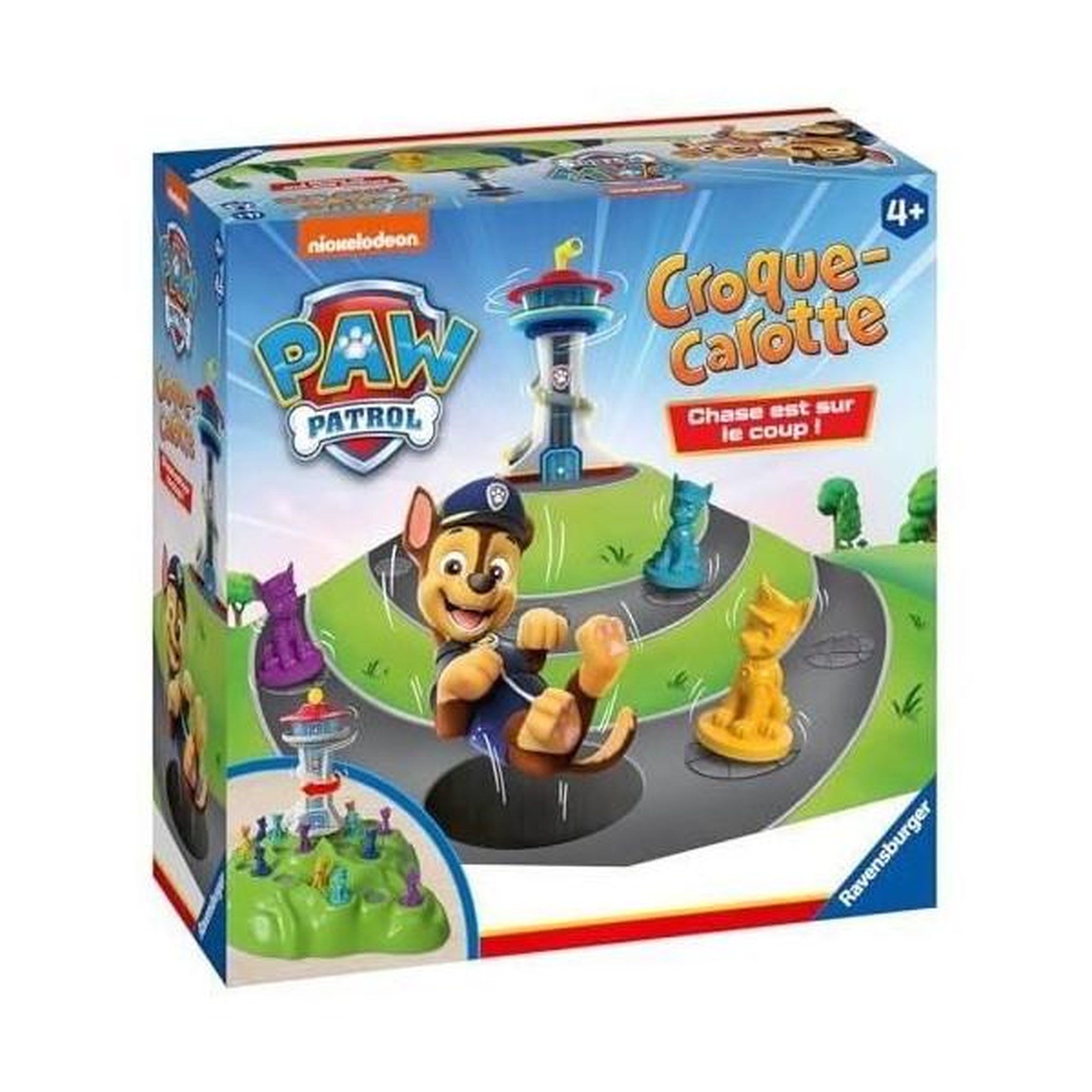 Voir la diapositive 3 : RAVENSBURGER Croque Carotte Pat'Patrouille, Jeu de parcours rigolo, des 4 ans, 22385, Version fr, Ravensburger