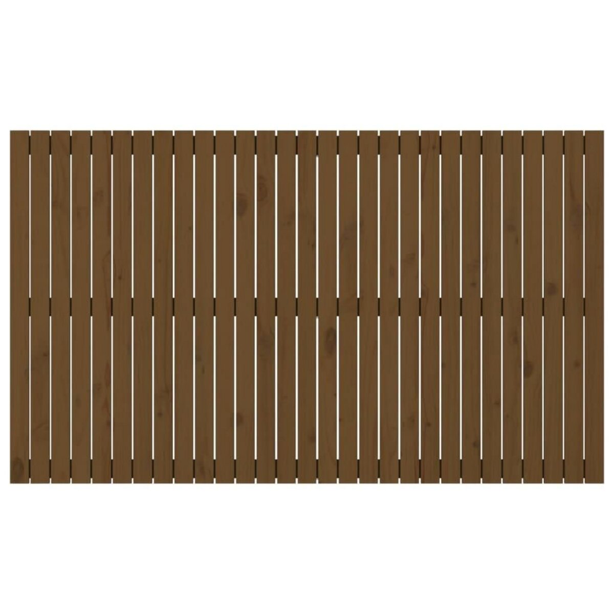 VIDAXL Tete de lit murale Marron miel 185x3x110 cm Bois massif de pin